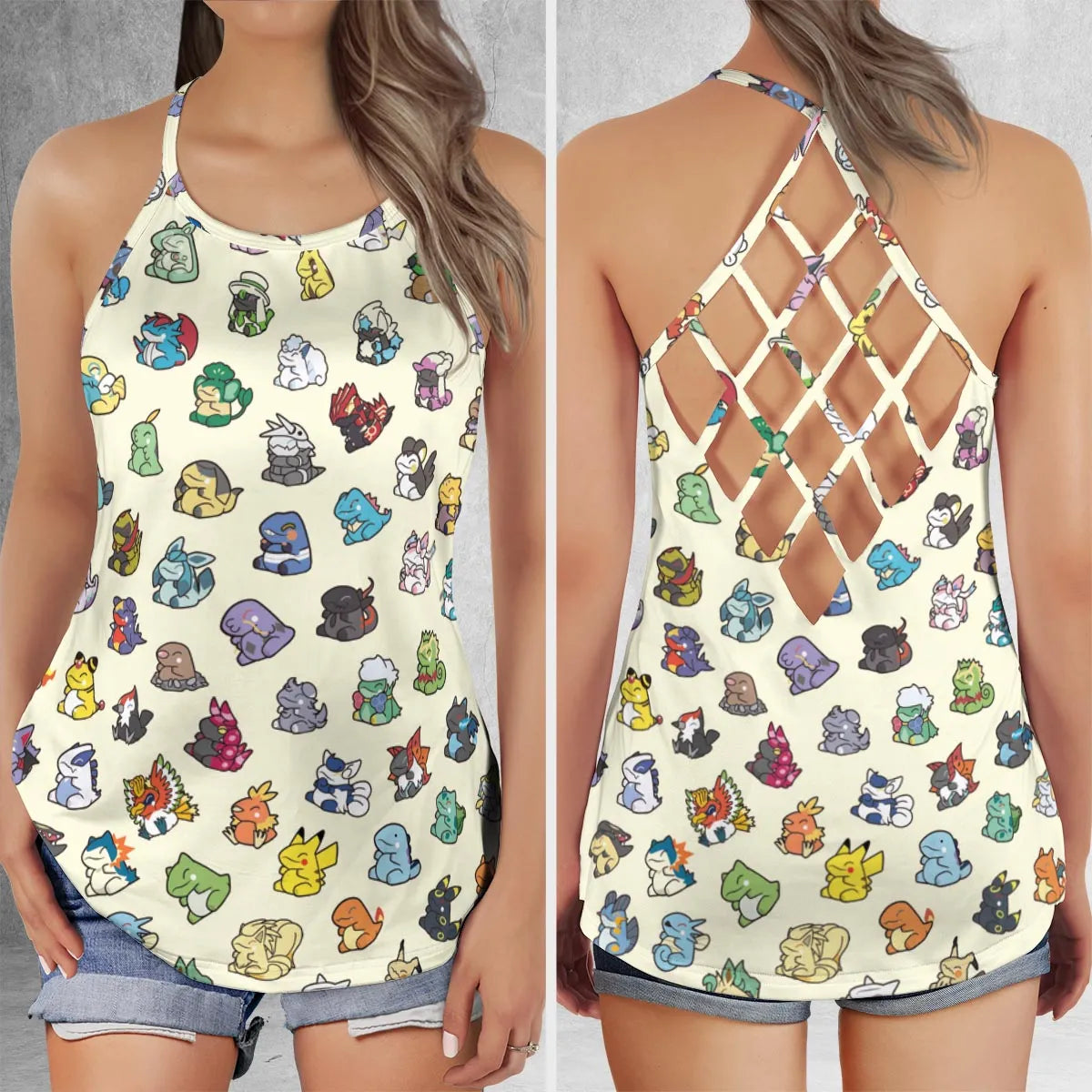 Criss Cross Tank Top - TGHS4KT8