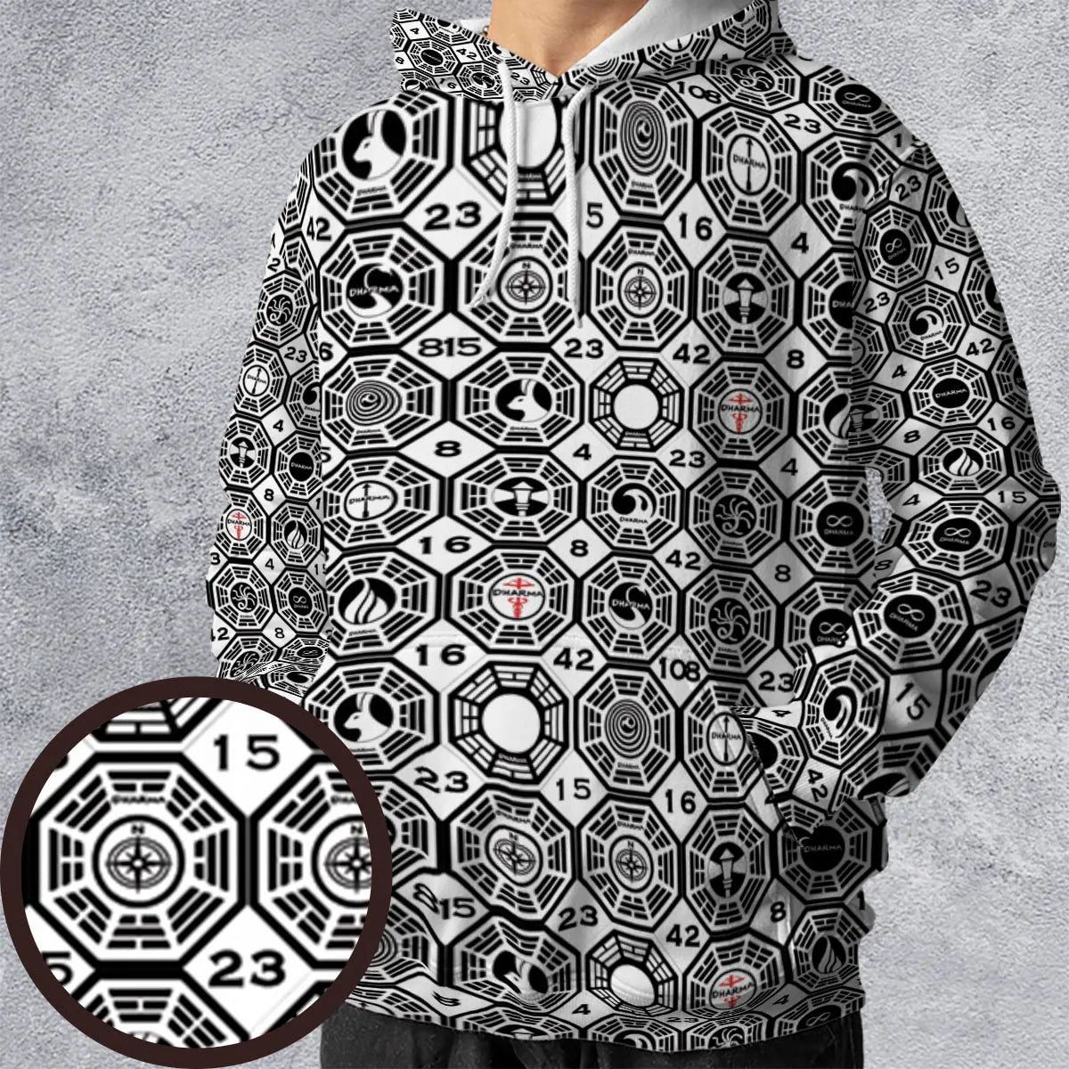 All-over Print Hoodie - V1ZH5Q2Y