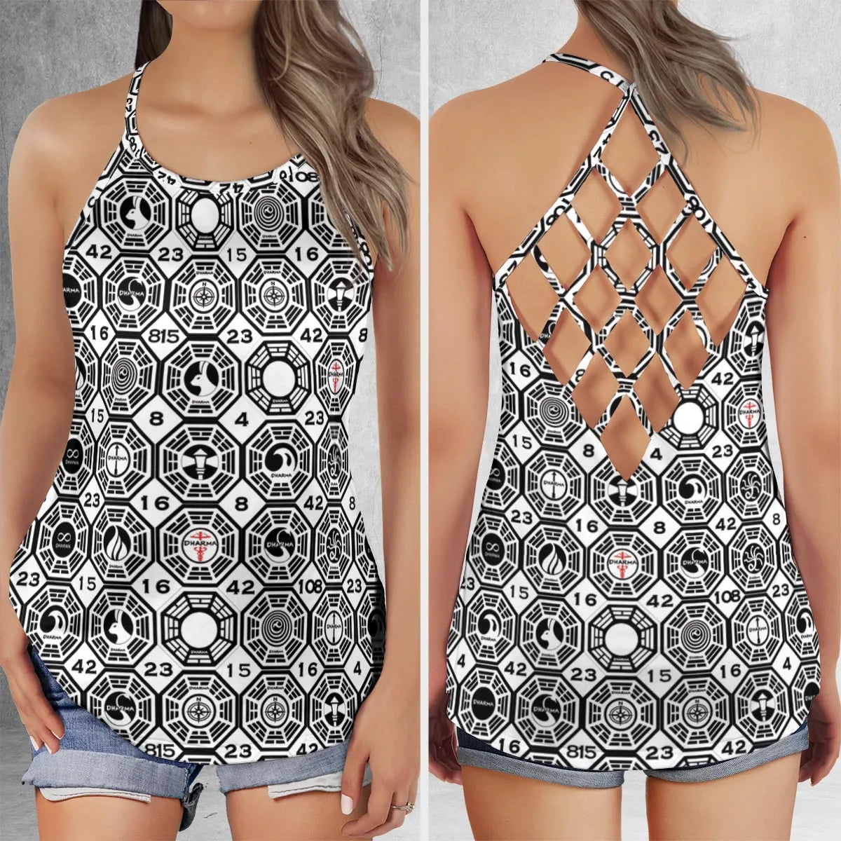 Criss Cross Tank Top - NDDGDYY8