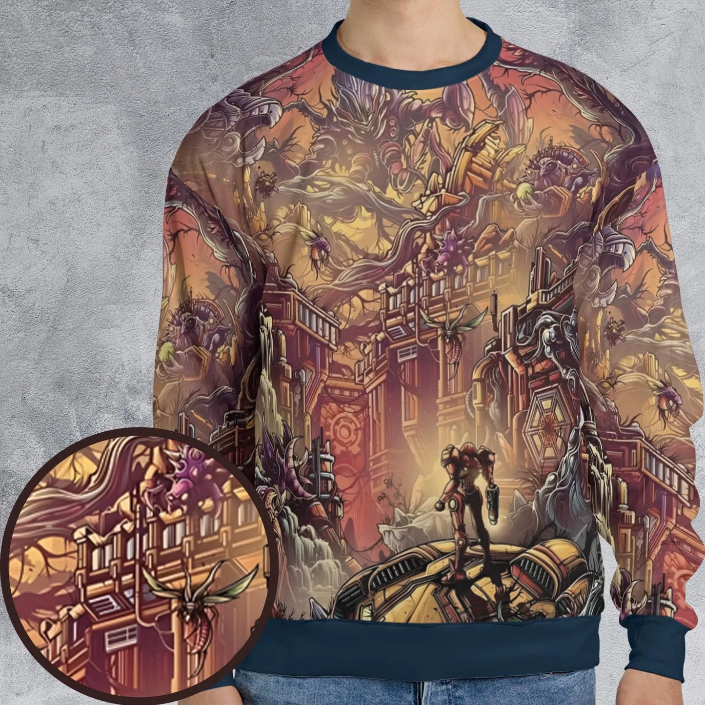 All-over Print Sweatshirt - W9X3ZFR2