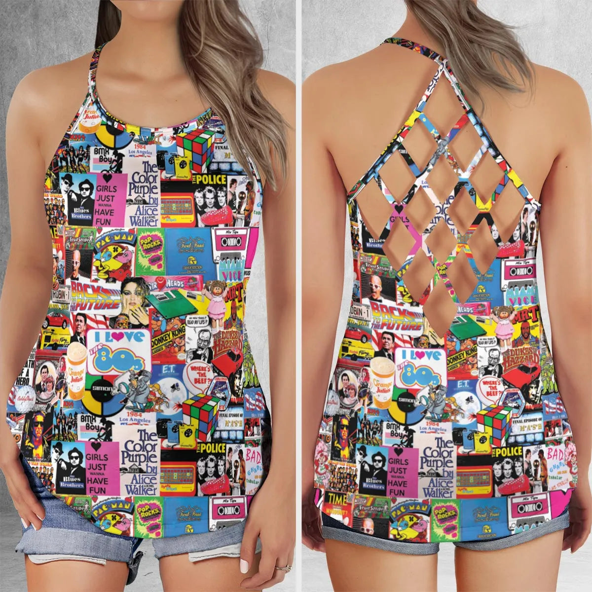 Criss Cross Tank Top - ZQBQVB57
