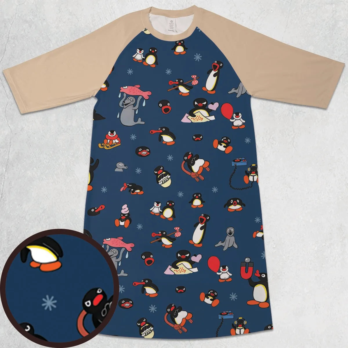 3/4 Sleeve Raglan Dress - U4JBBC3C