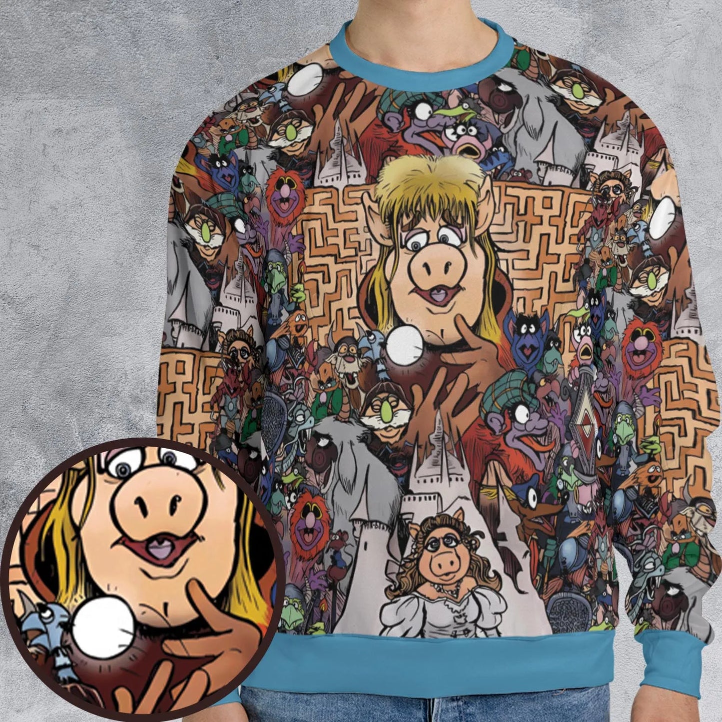 All-over Print Sweatshirt - 8D4L5P8Z