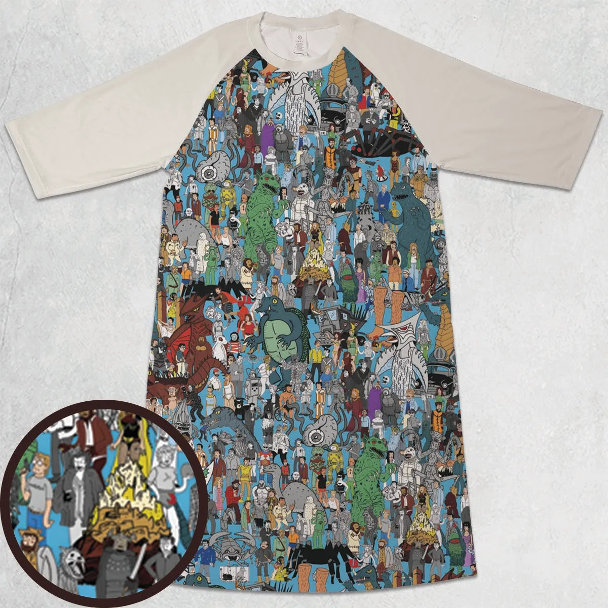 3/4 Sleeve Raglan Dress - 6Z25J8DH