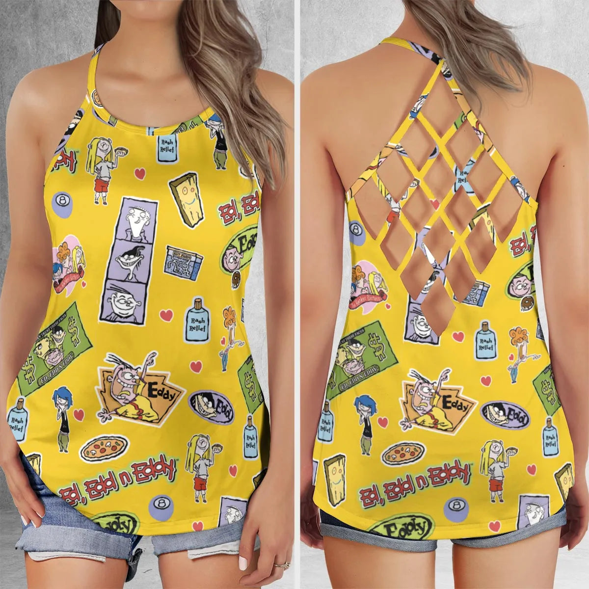 Criss Cross Tank Top - 1LE3DR3F