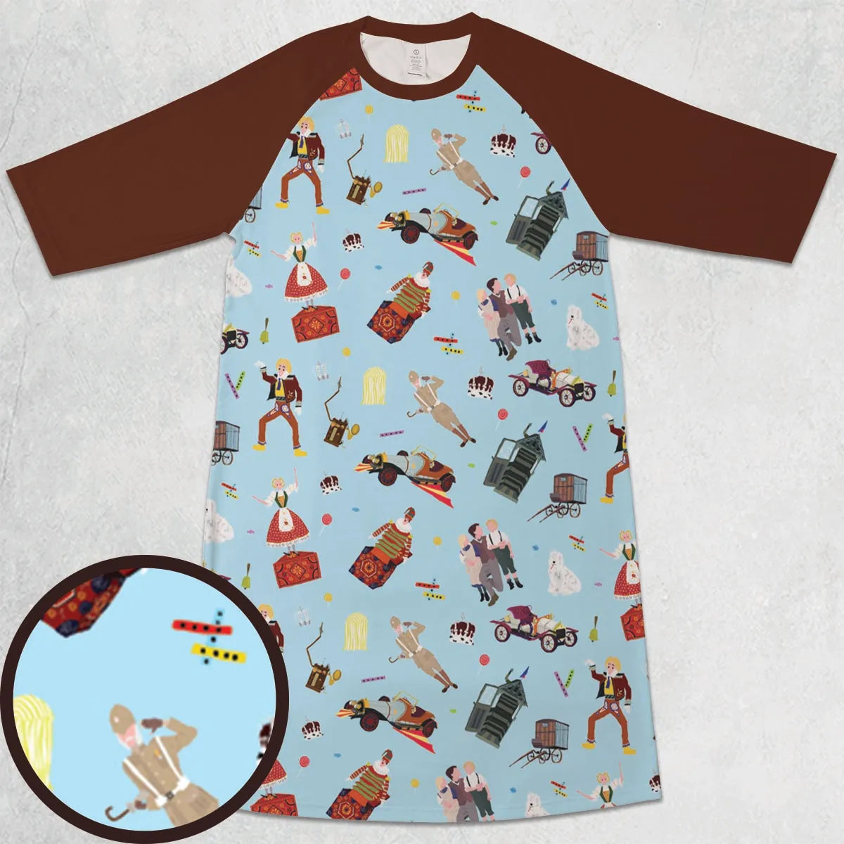 3/4 Sleeve Raglan Dress - QZ5YDQDG