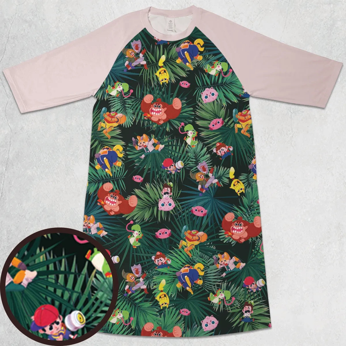 3/4 Sleeve Raglan Dress - AGMYSLJ2