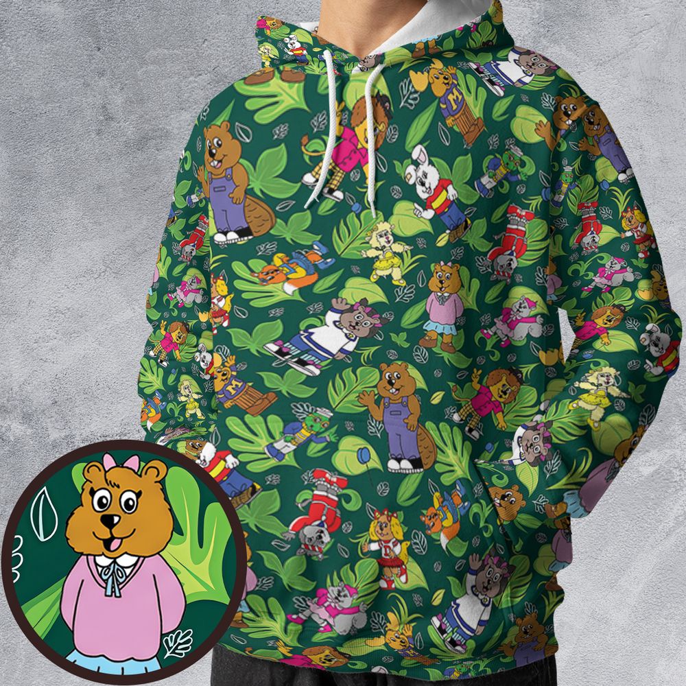 All-over Print Hoodie - 7L4YE6VX -  - 1