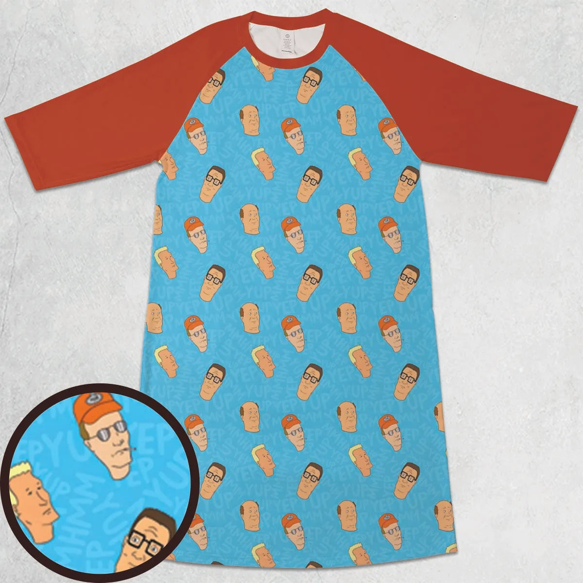 3/4 Sleeve Raglan Dress - HUXH2F85