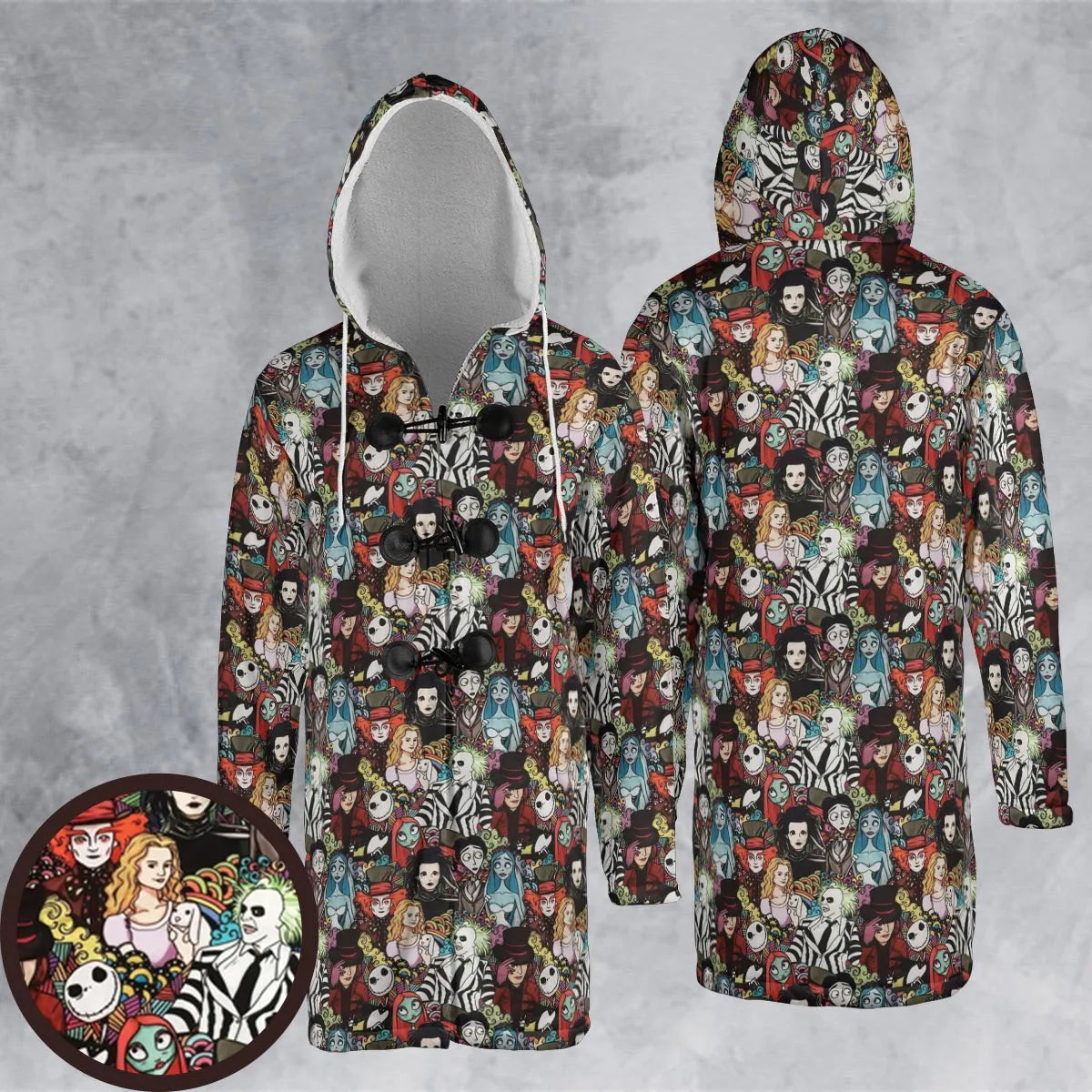 Hooded Cloak Coat - US4AN3VE