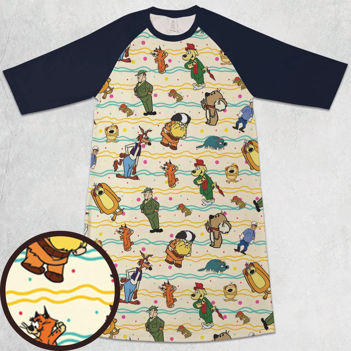 3/4 Sleeve Raglan Dress - ZDZSFA8X