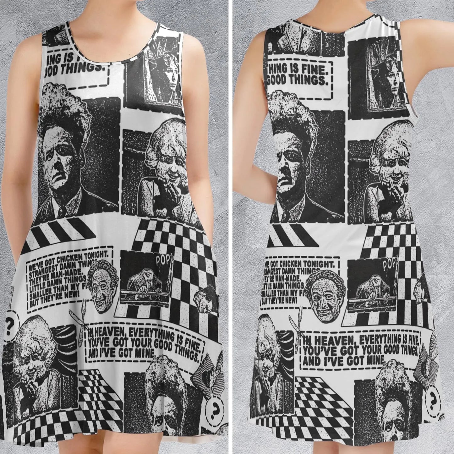 Sleeveless Dress - FAYZFHDF