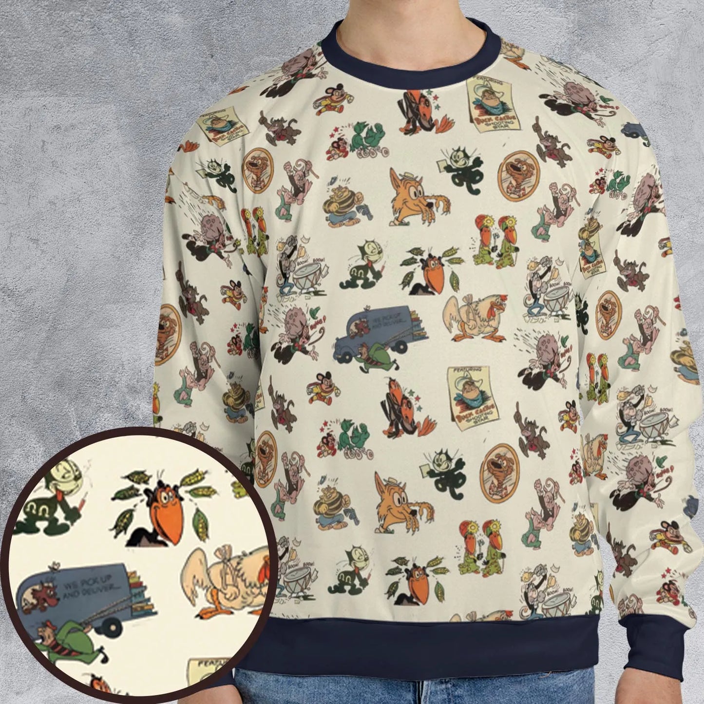 All-over Print Sweatshirt - 5M2CHENC