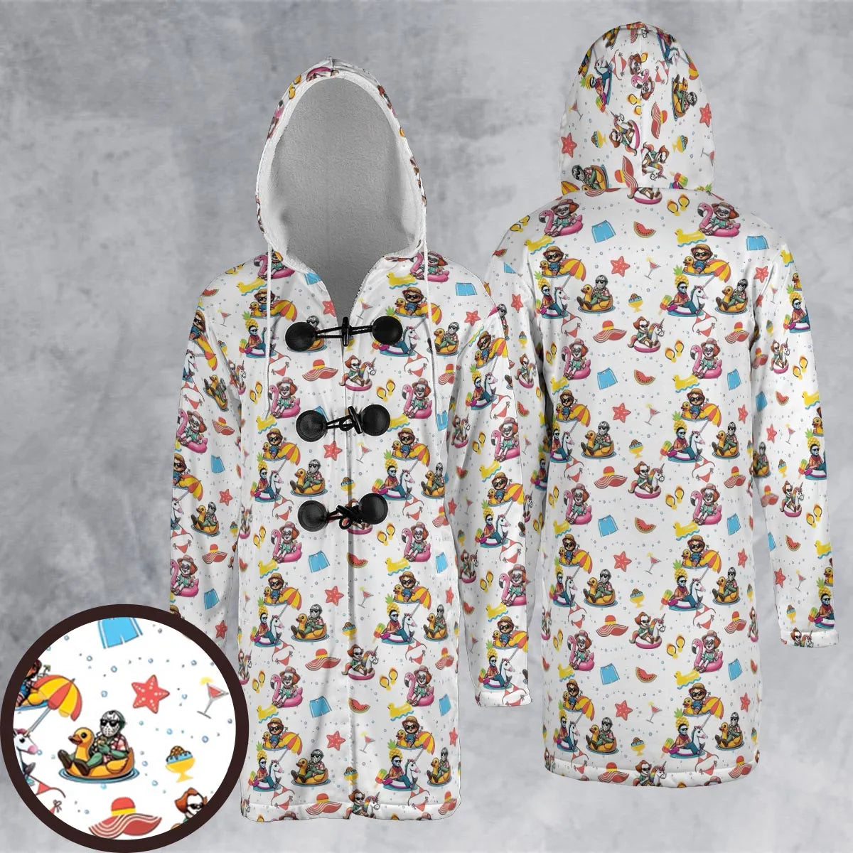 Hooded Cloak Coat - QAT77MBD