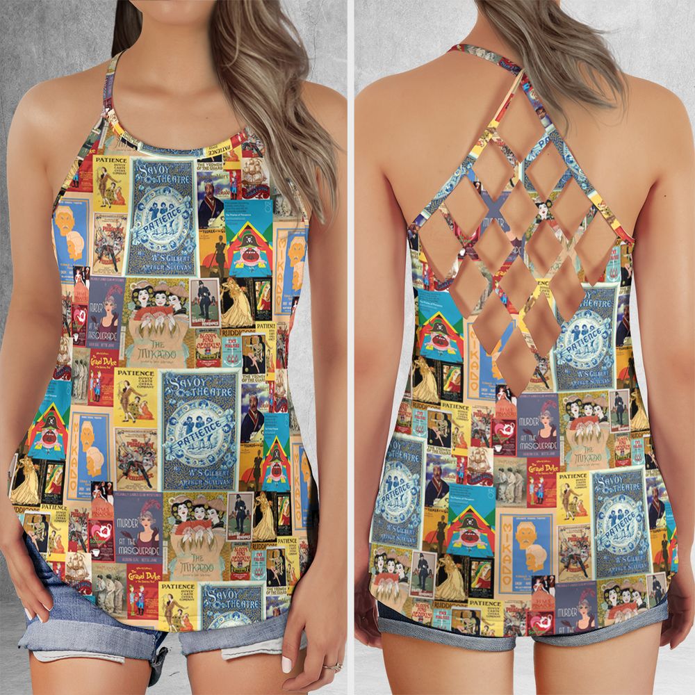 Criss Cross Tank Top - V5DCSSB3 -  - 1