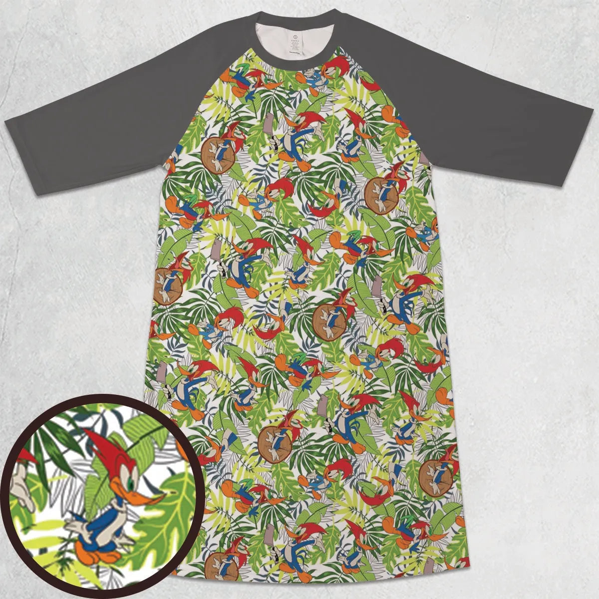 3/4 Sleeve Raglan Dress - S3MP7FY6