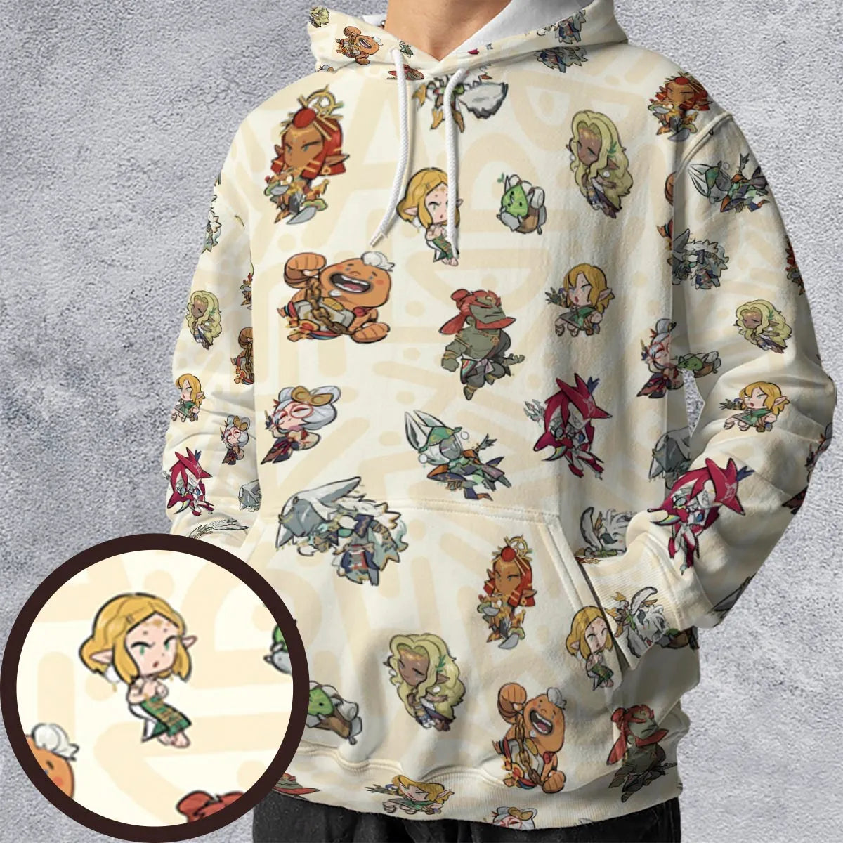 All-over Print Hoodie - NAGDRHZY