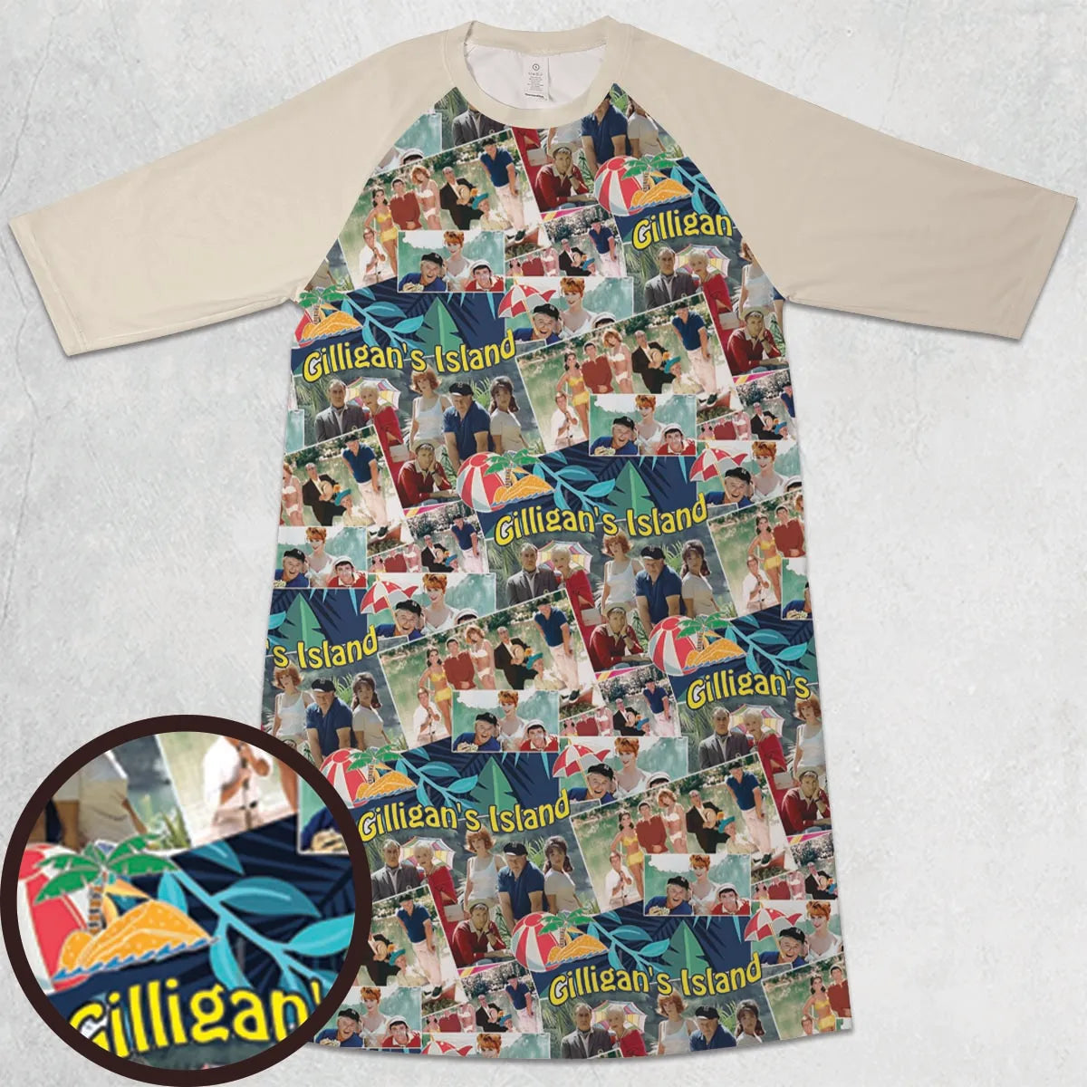 3/4 Sleeve Raglan Dress - CCU9212C