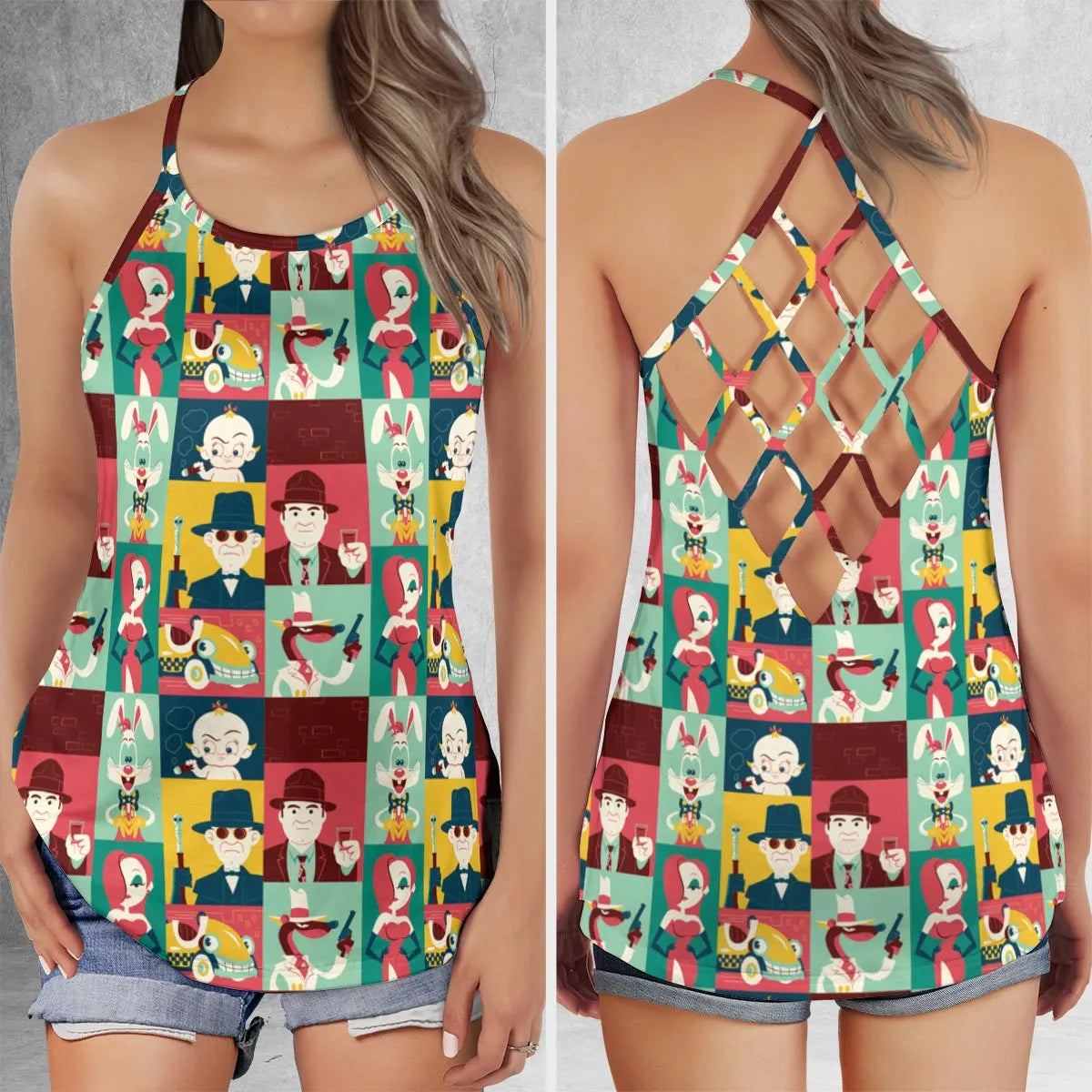 Criss Cross Tank Top - 7E5F7L86