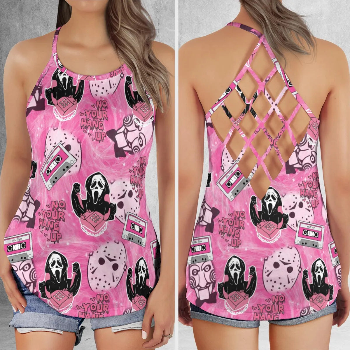 Criss Cross Tank Top - LUCGN1CF
