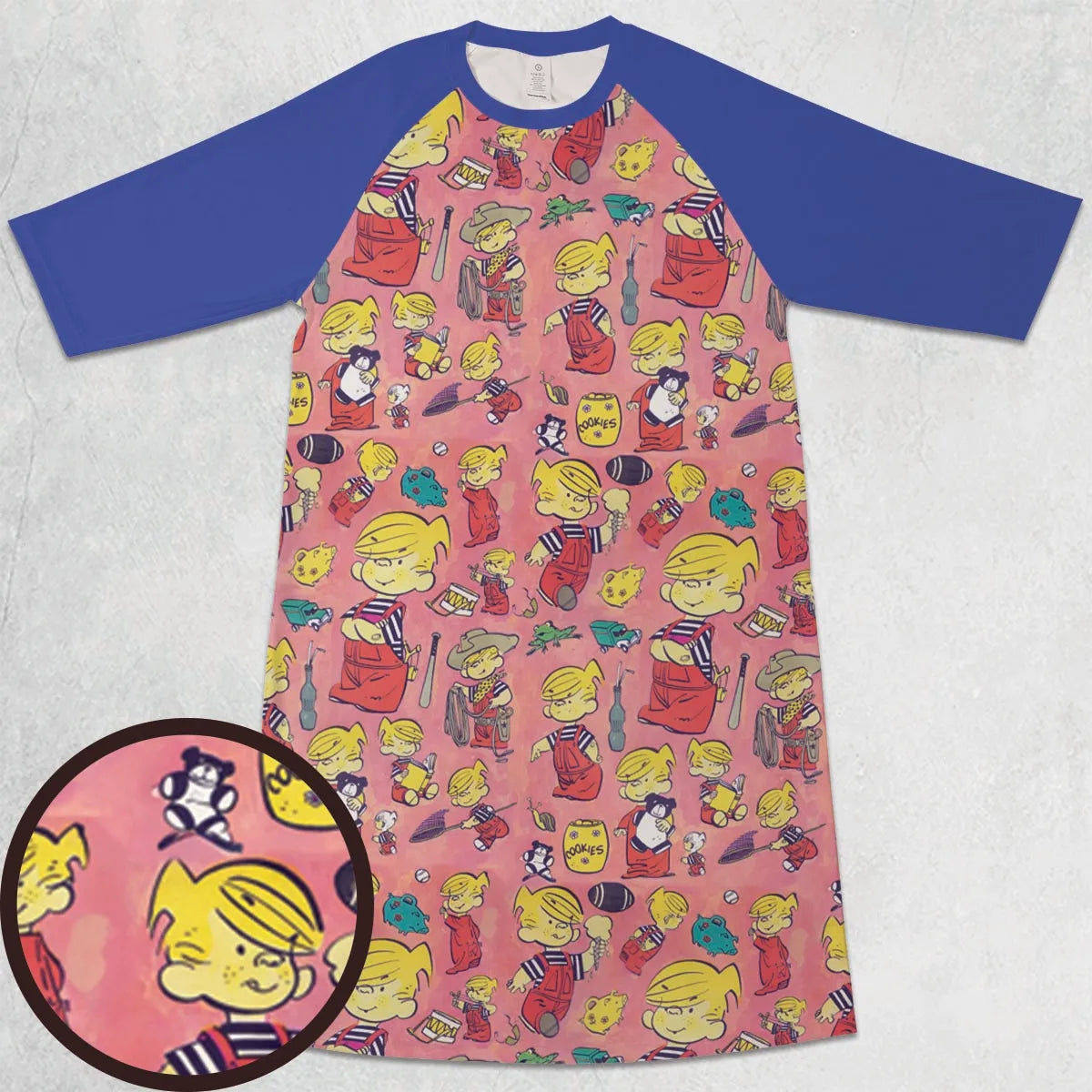 3/4 Sleeve Raglan Dress - U4UMMUYC