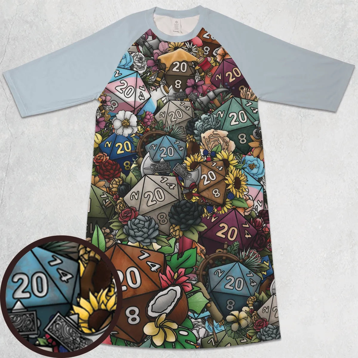 3/4 Sleeve Raglan Dress - VZ8UZ3ZG
