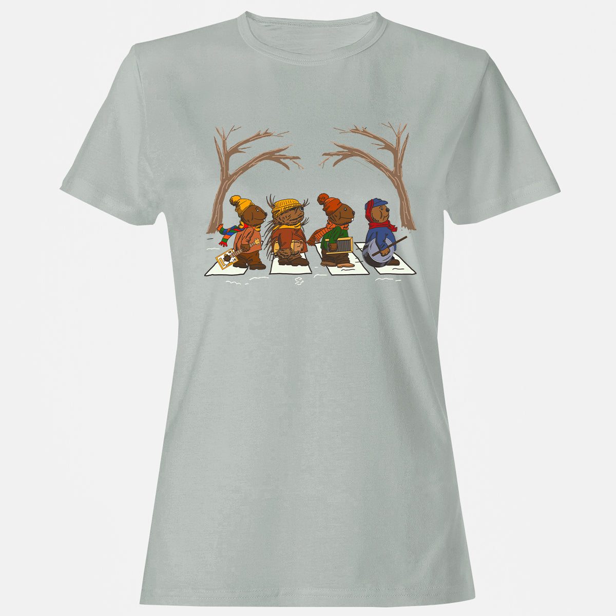 Women's T-shirt - 4PAANAEH - Ash - 2