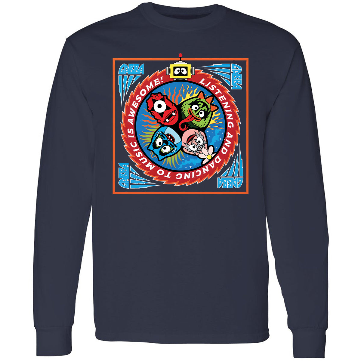 Long Sleeve T-Shirt - Black - Navy - 2