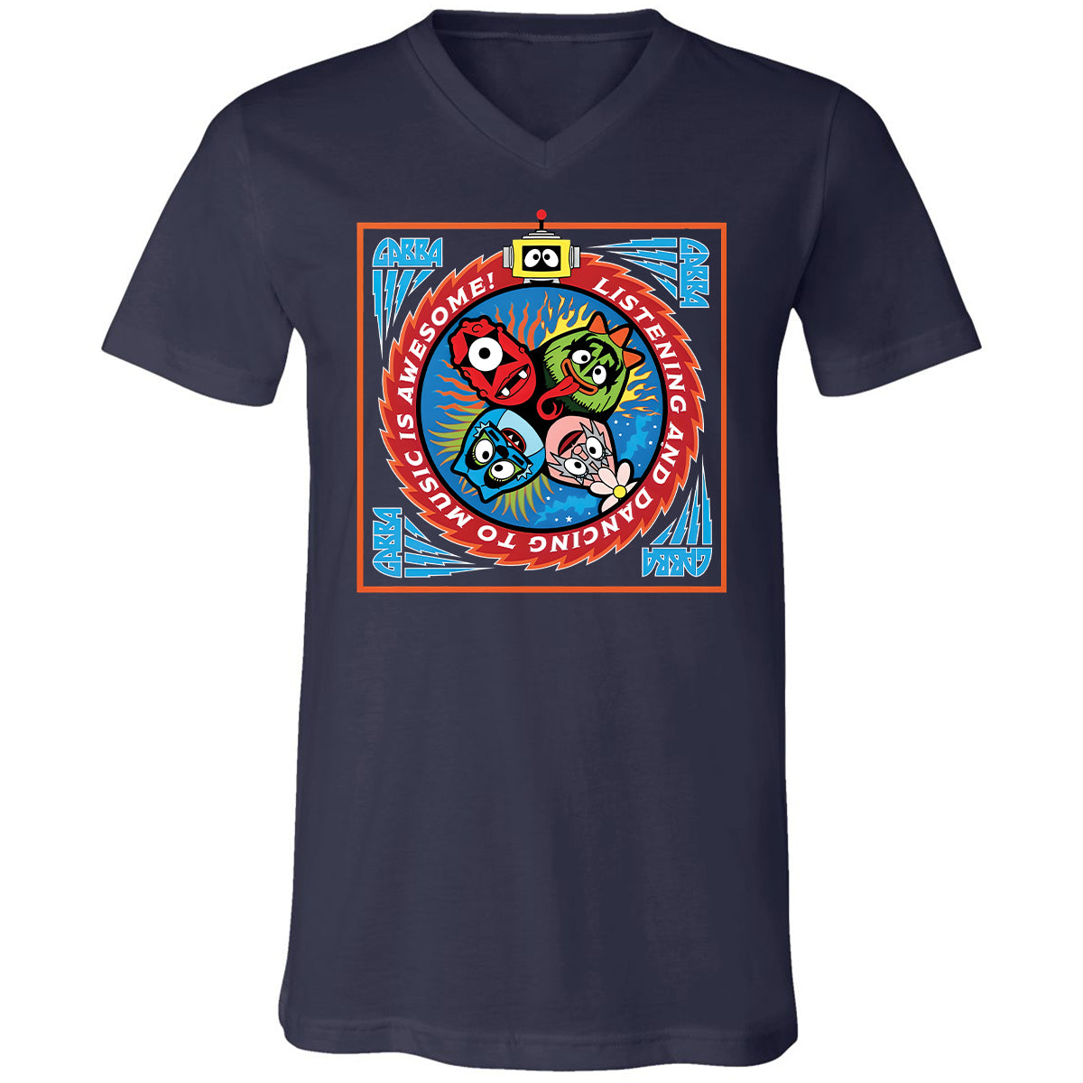 Listening and Dancing Yo Gabba Gabba! - Navy - 2
