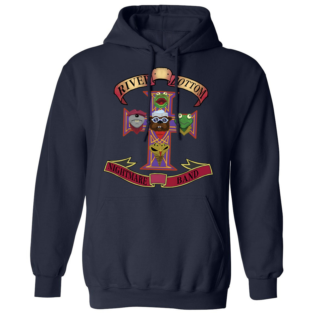 Classic Unisex Hoodie - Black - THANGFIXED (Copy) - Navy - 2