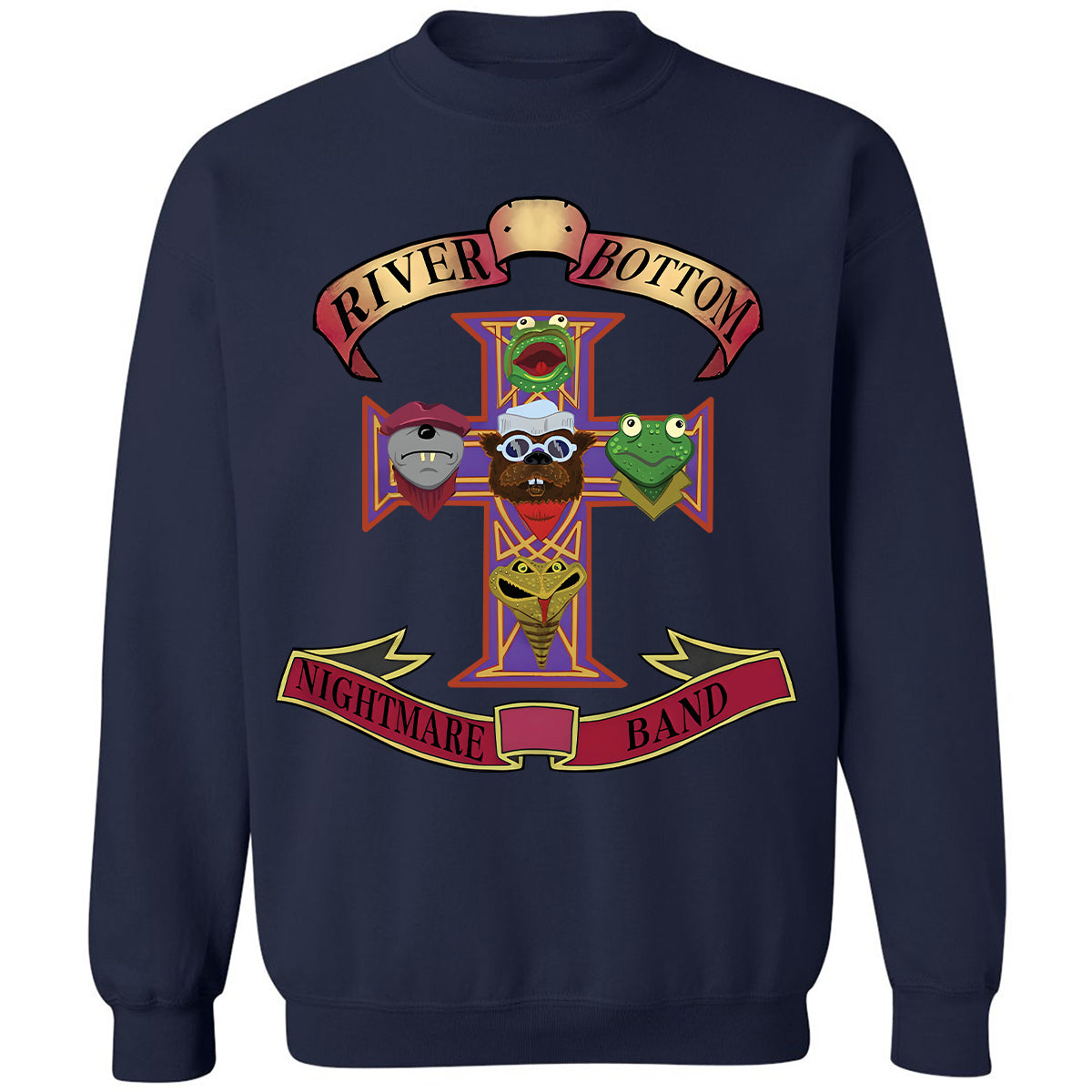 Classic Unisex Sweatshirt - Black - THANGFIXED (Copy) - Navy - 2