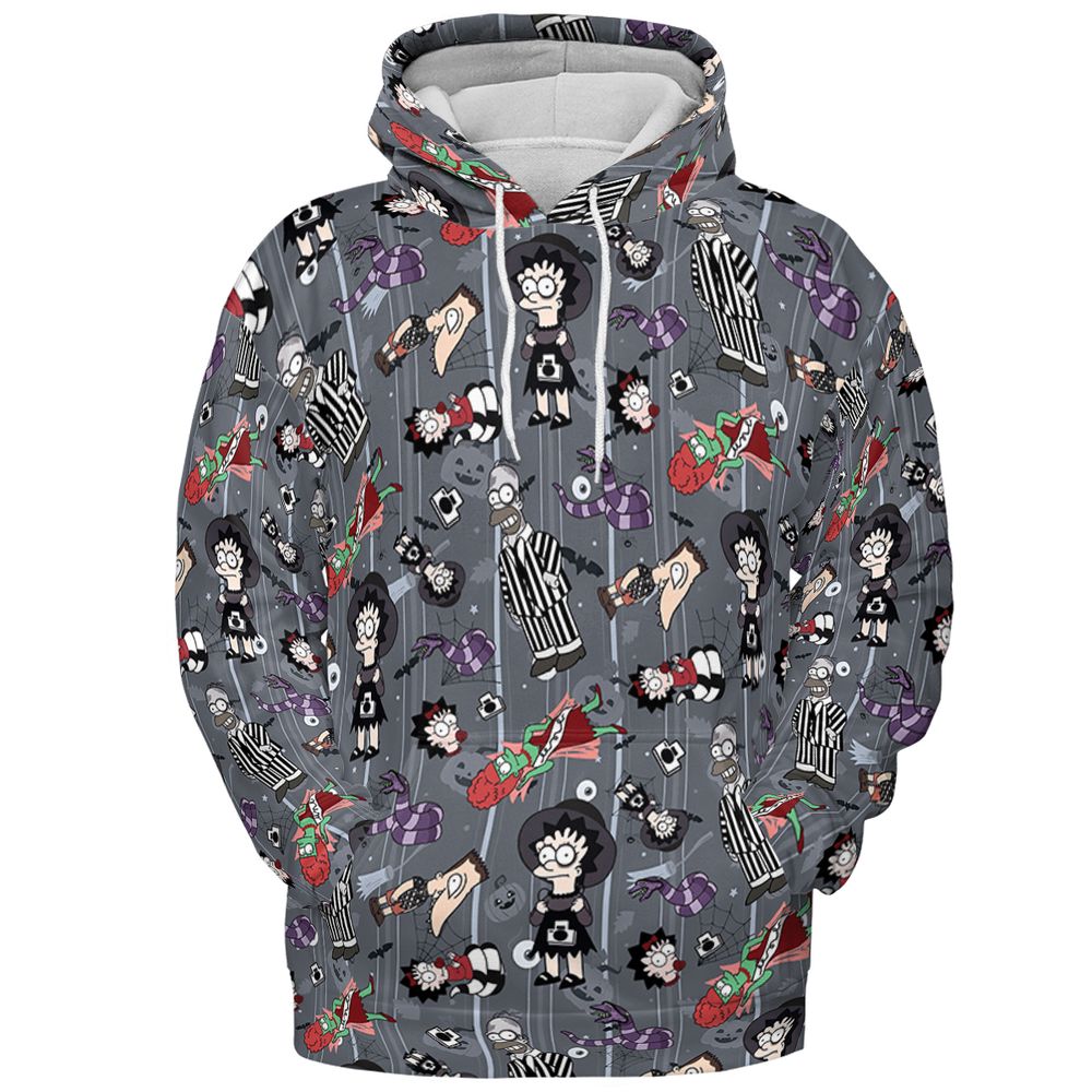 All-over Print Hoodie - T19YKVMA - Pullover Hoodie - 2