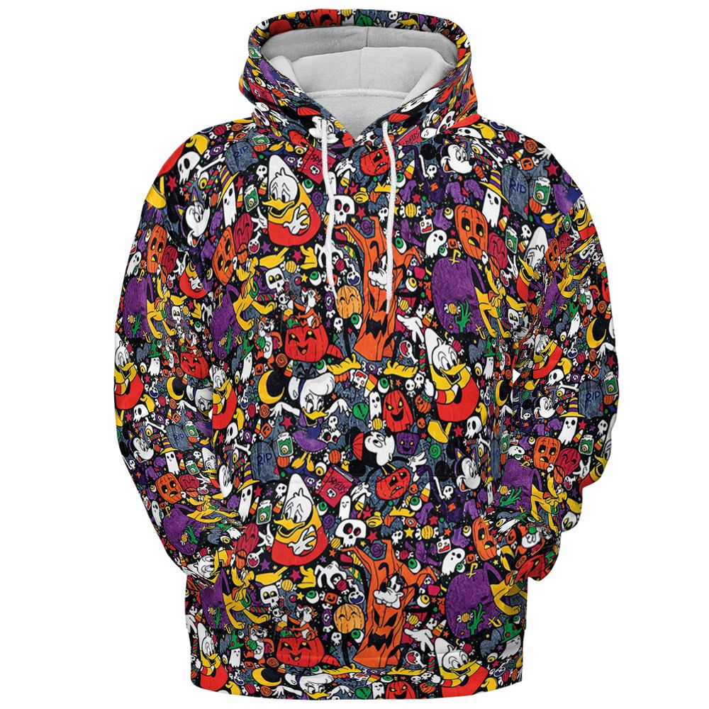 Mouse and Friends Halloween - Pullover Hoodie - 2