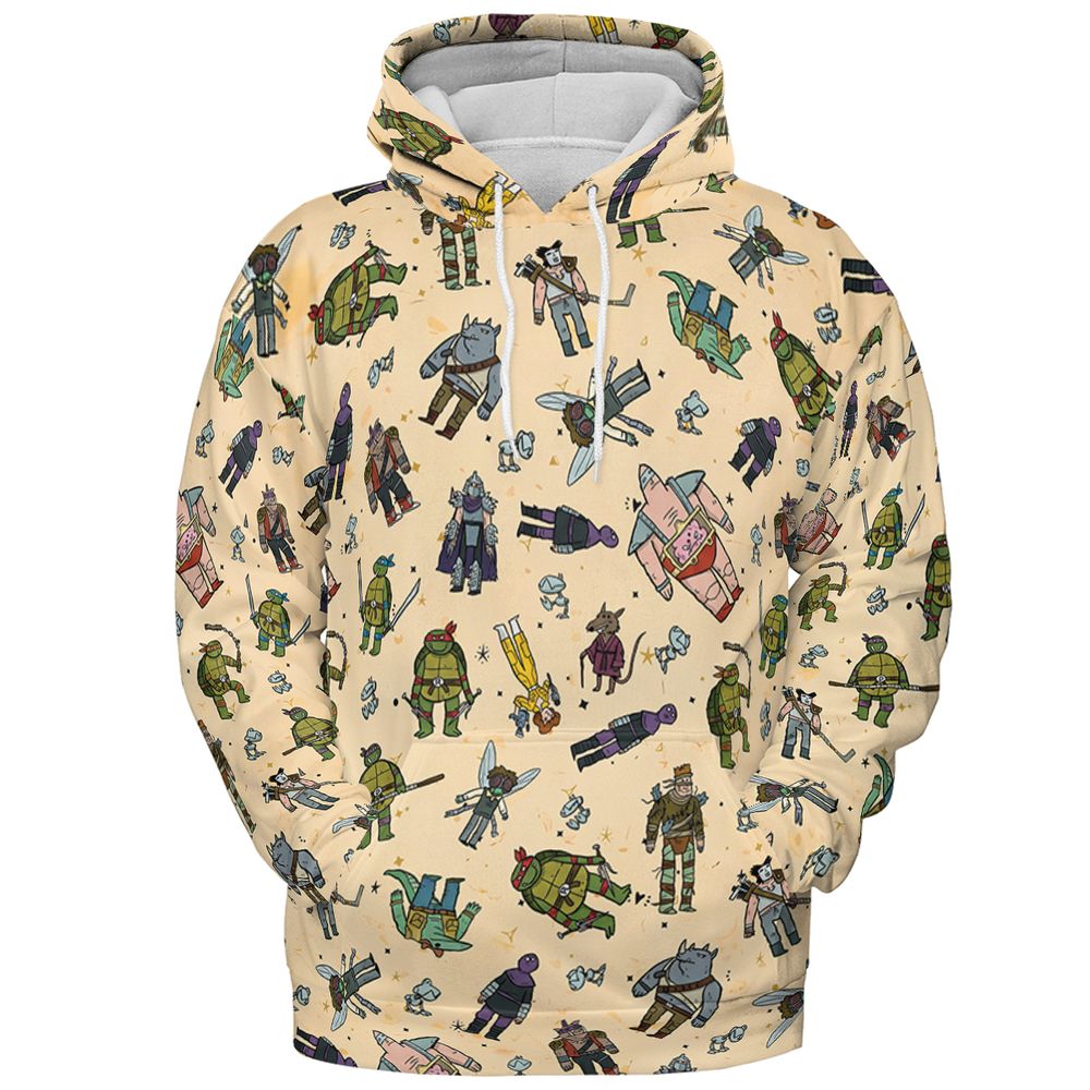 All-over Print Hoodie - HB8WKFUF - Pullover Hoodie - 2