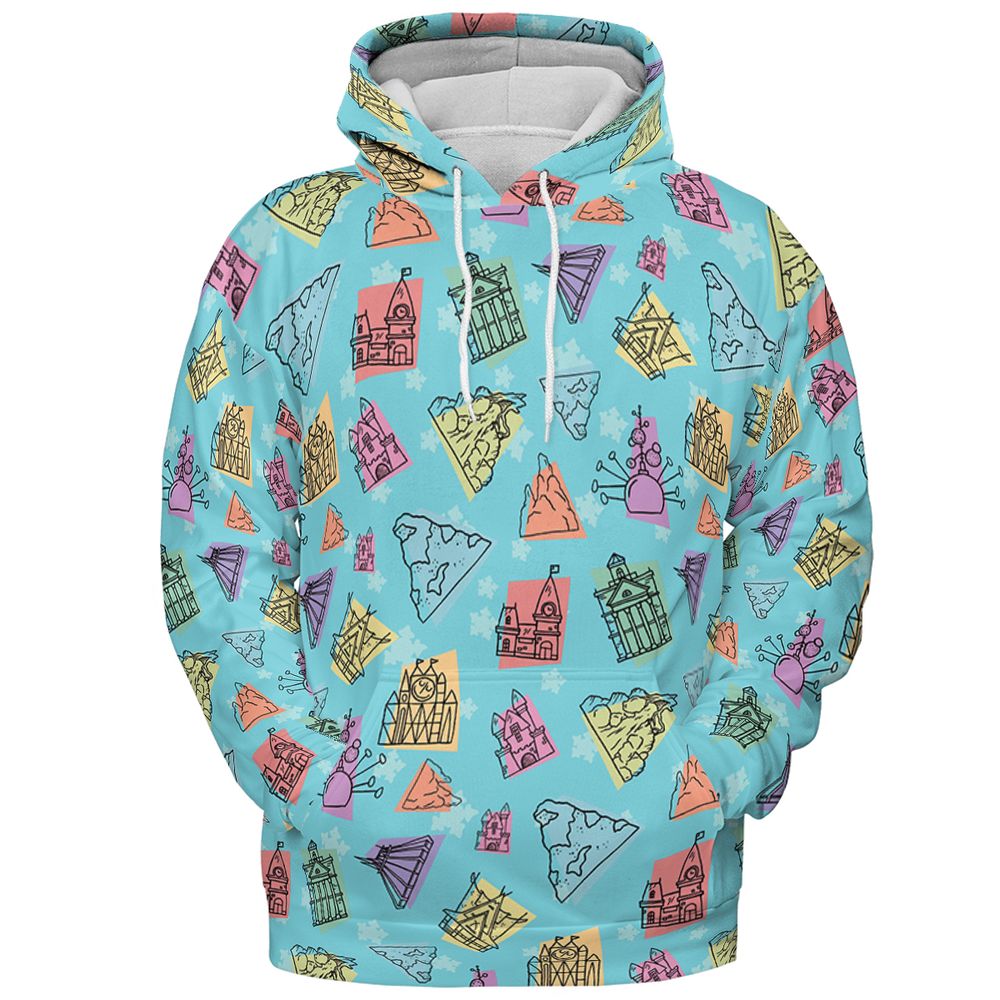 All-over Print Hoodie - SJ8AYNH1 - Pullover Hoodie - 2