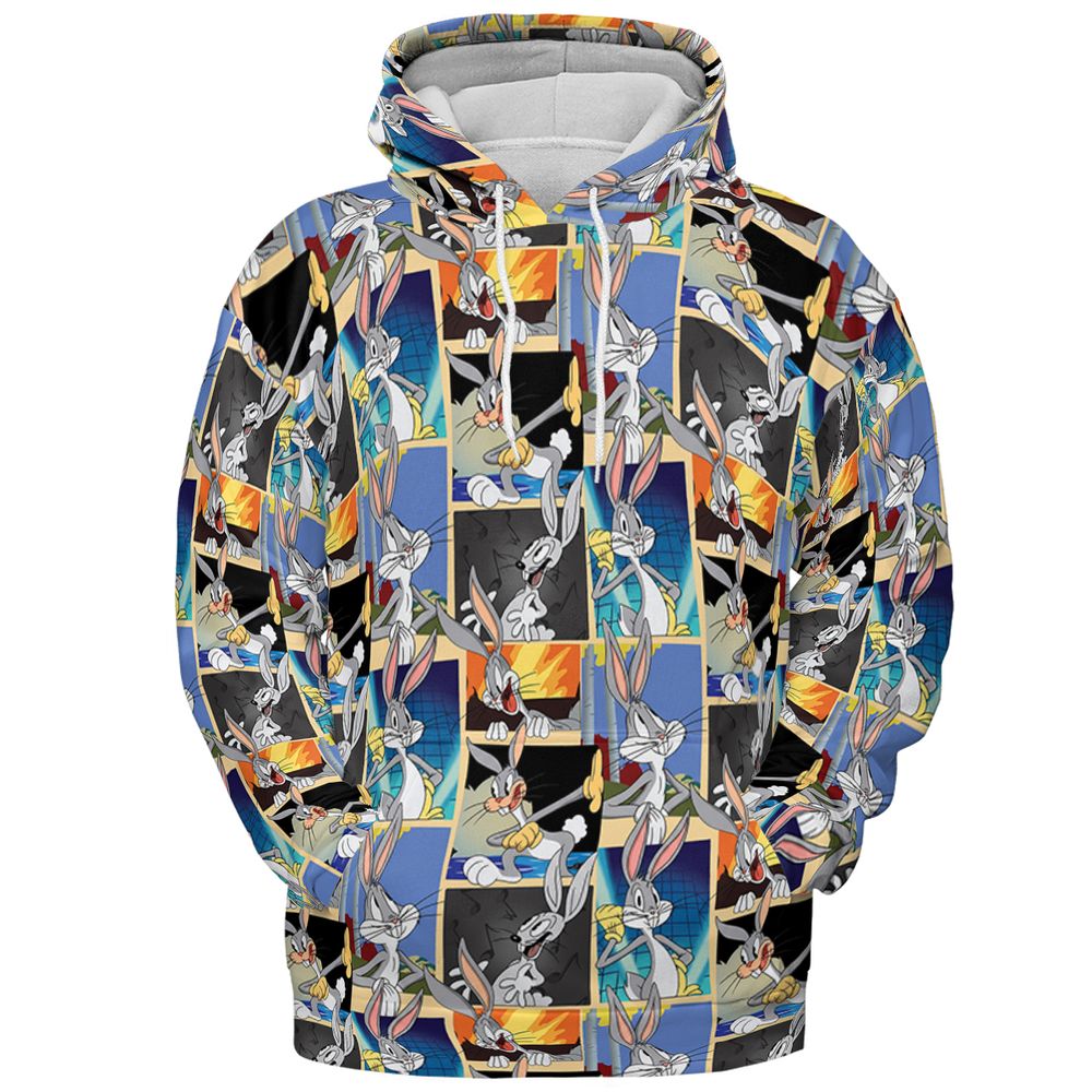 All-over Print Hoodie - X3655F4S - Pullover Hoodie - 2