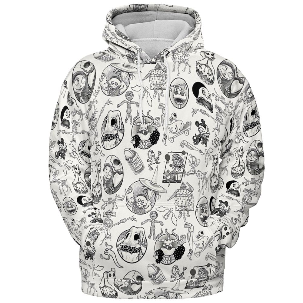 All-over Print Hoodie - Y8CX66SF - Pullover Hoodie - 2