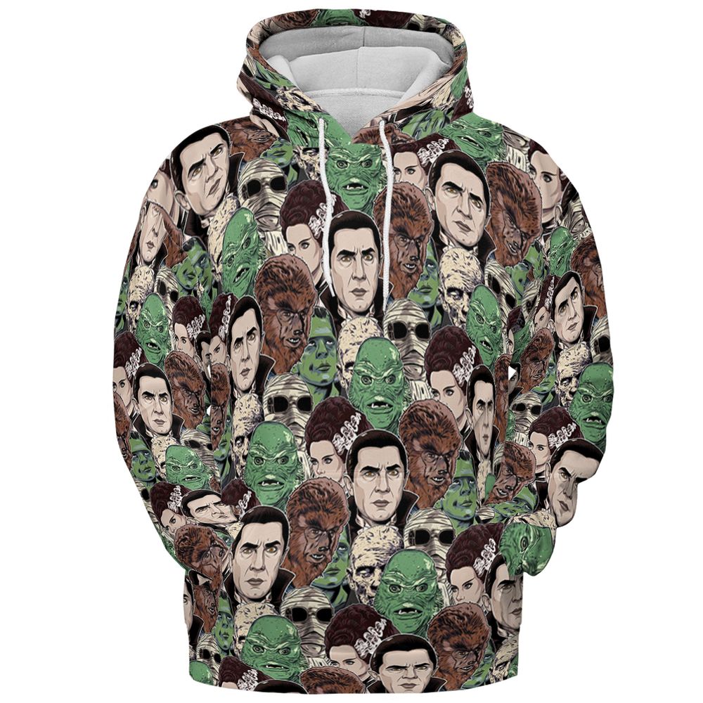 All-over Print Hoodie - PRXPDKZW - Pullover Hoodie - 2
