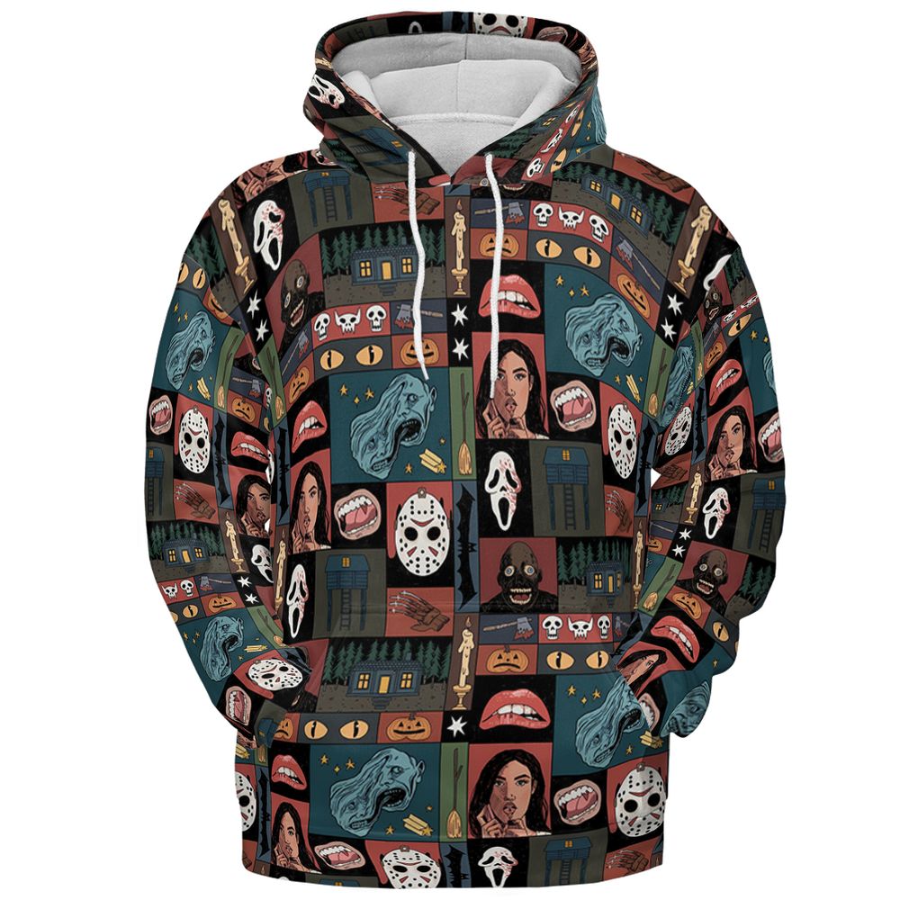 Patchwork Horror - Pullover Hoodie - 2