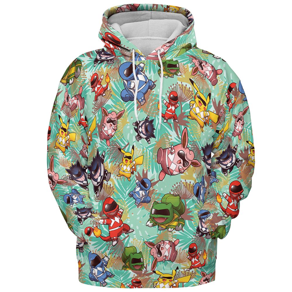 Go Go Poke Rangers - Pullover Hoodie - 2