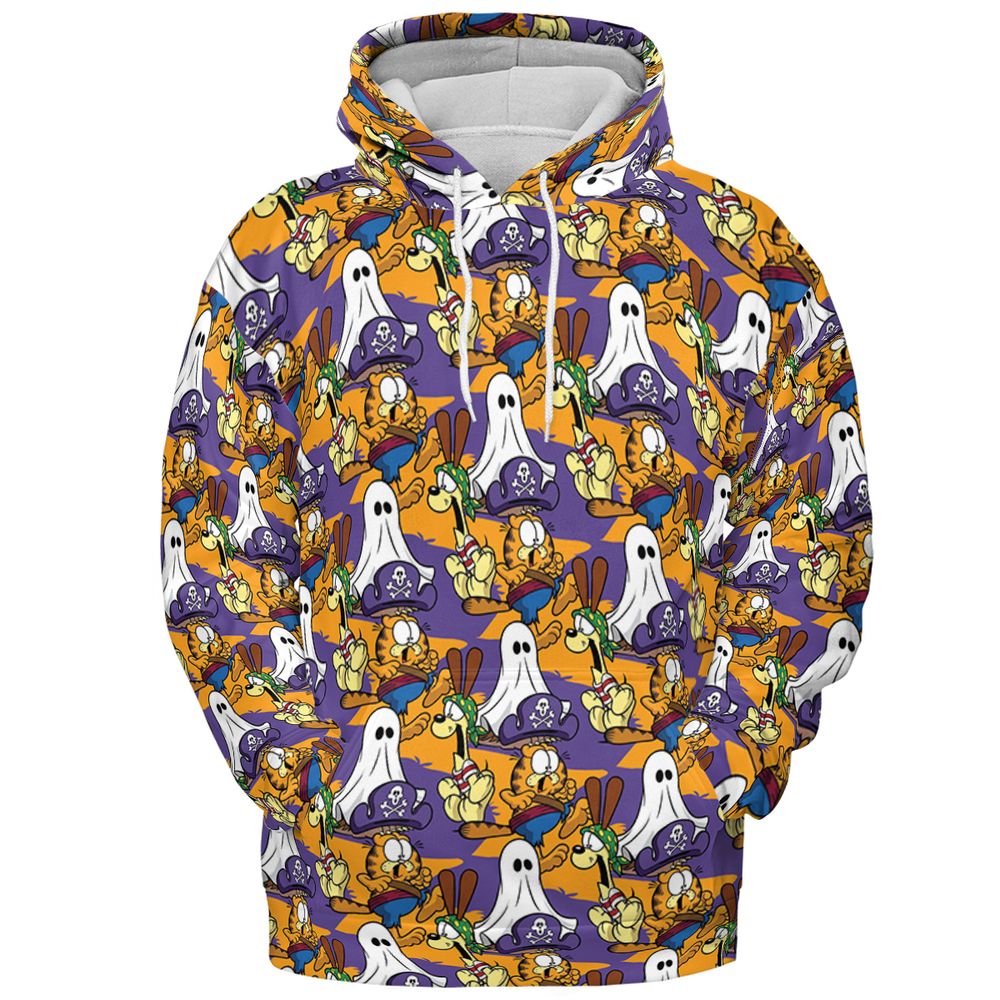 All-over Print Hoodie - SAABL7GK - Pullover Hoodie - 2