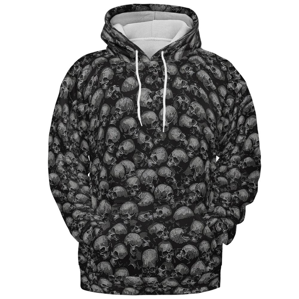 Skulls Pattern - Pullover Hoodie - 2