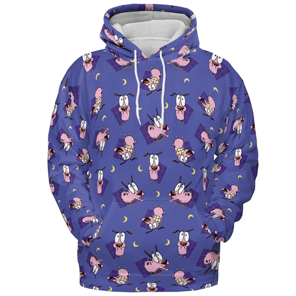 Dog Scary Moon - Pullover Hoodie - 2