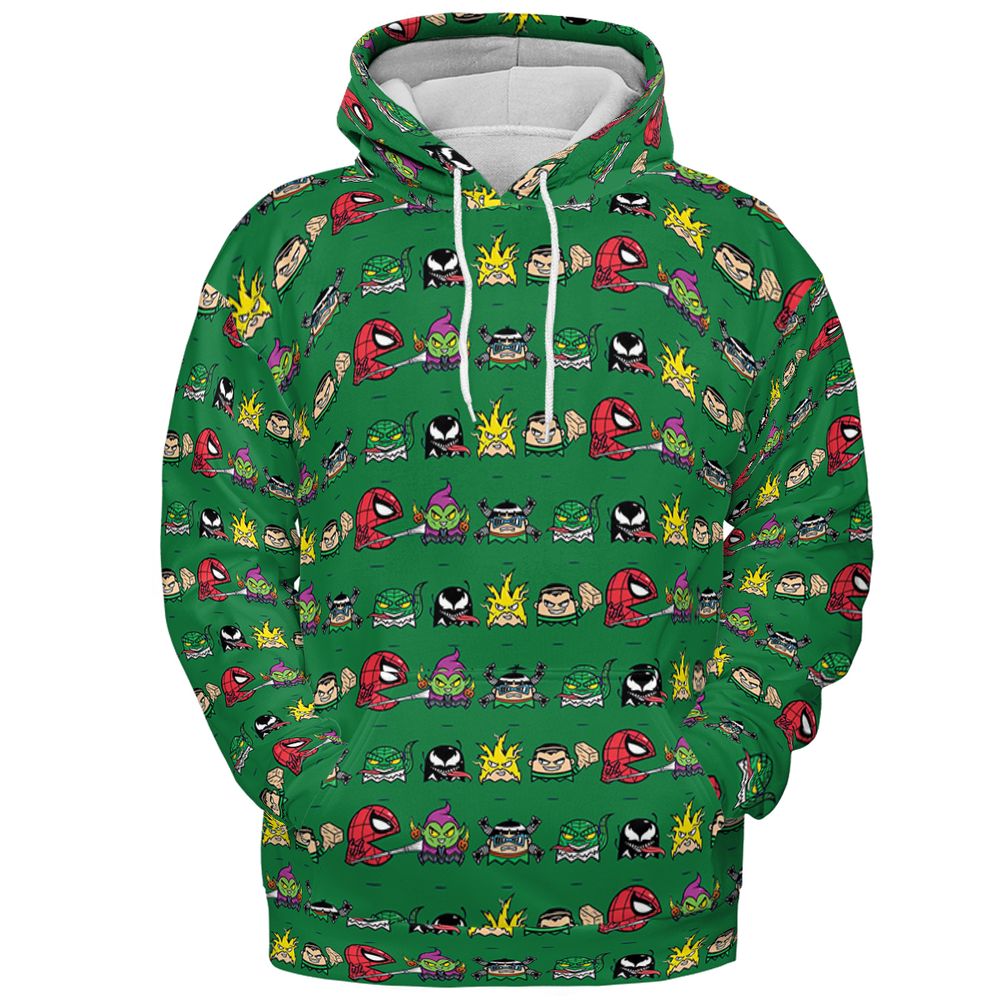 All-over Print Hoodie - L3REX4BT - Pullover Hoodie - 2