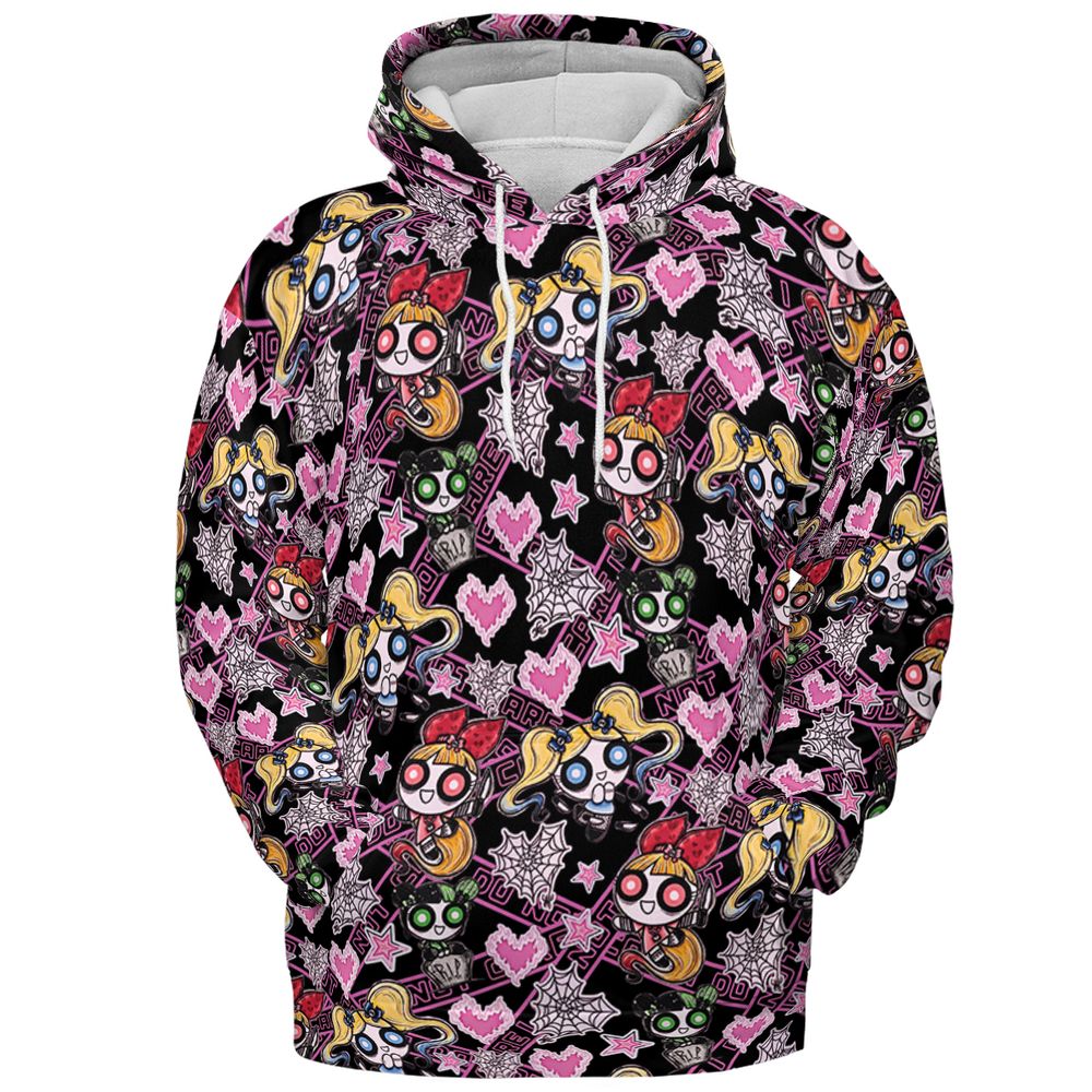 All-over Print Hoodie - D14PFCMD - Pullover Hoodie - 2