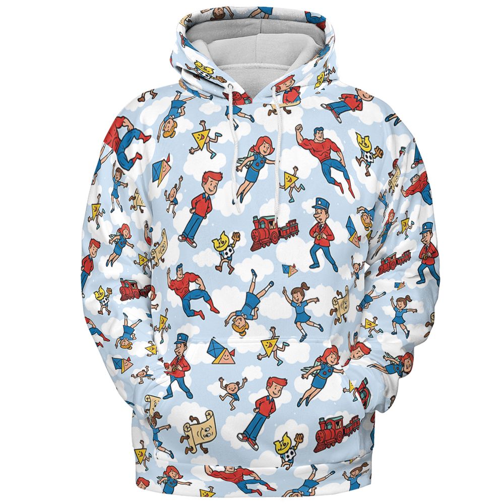 All-over Print Hoodie - TUAZWPR8 - Pullover Hoodie - 2