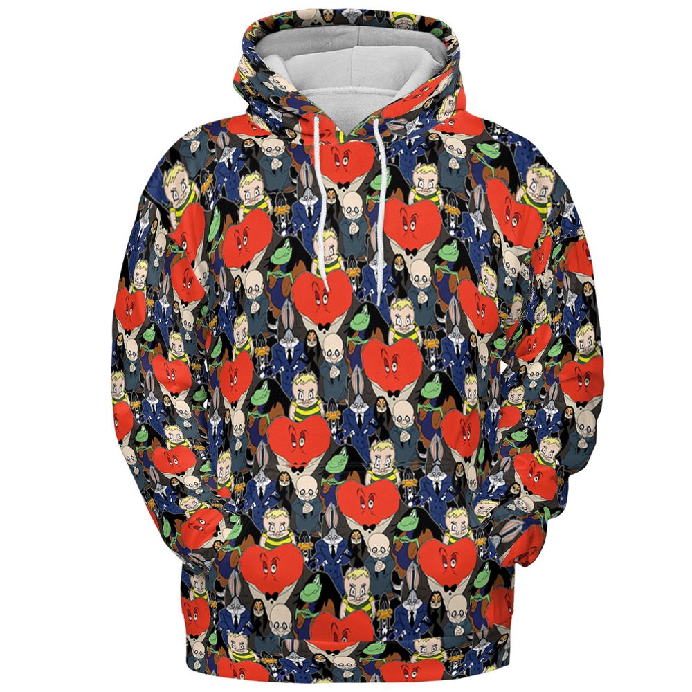All-over Print Hoodie - 65GZTCHM - Pullover Hoodie - 2
