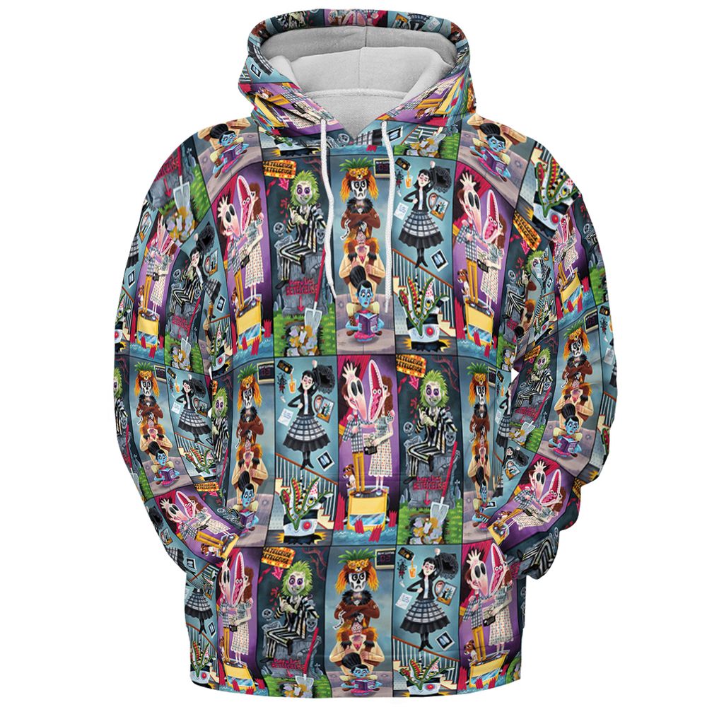 All-over Print Hoodie - 824GLT97 - Pullover Hoodie - 2