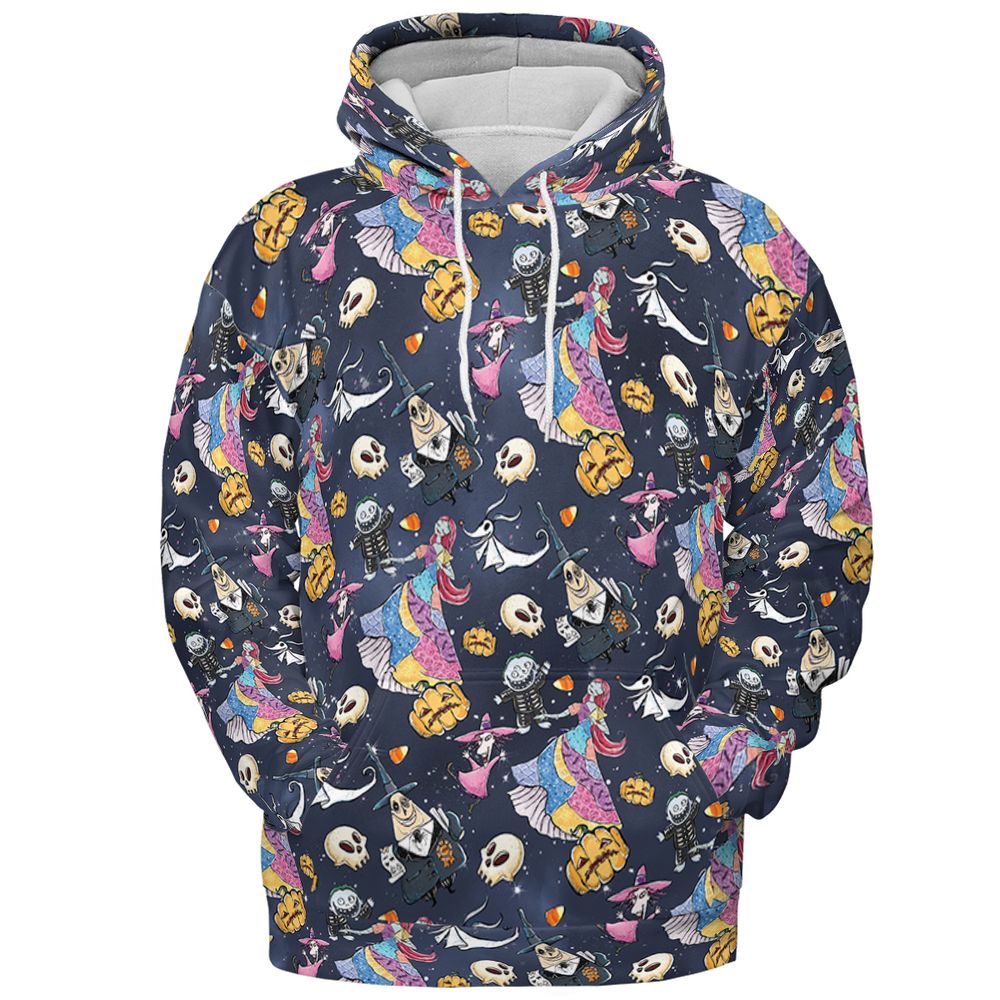 All-over Print Hoodie - KTUJ8ME9 - Pullover Hoodie - 2