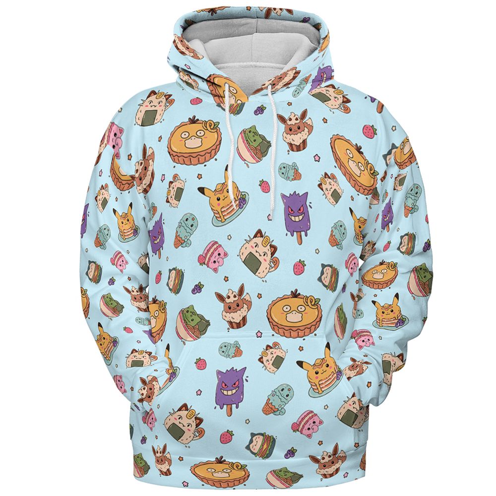 All-over Print Hoodie - VUMFQW5J - Pullover Hoodie - 2